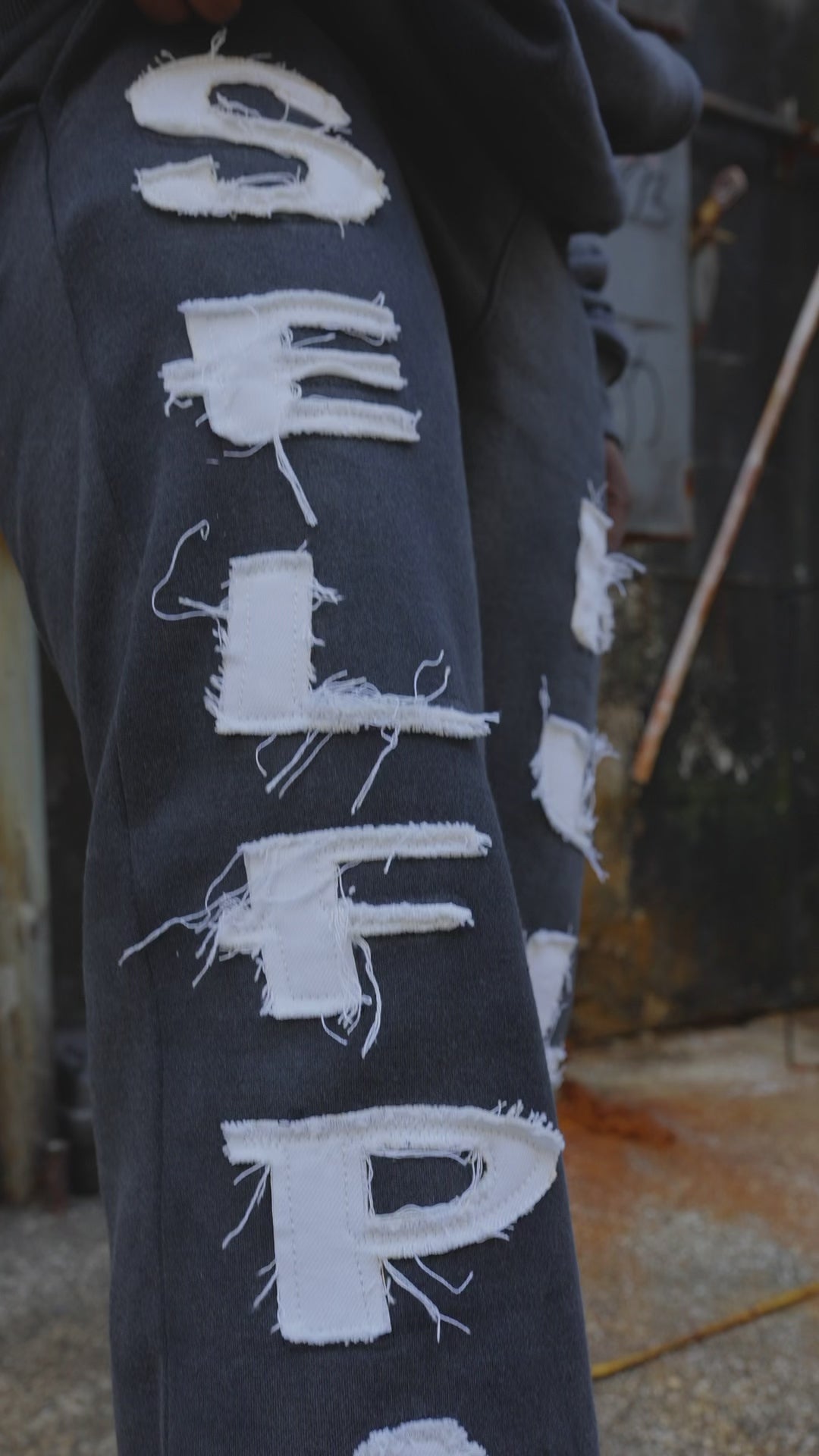 SPK VINTAGE BLACK SWEATPANTS